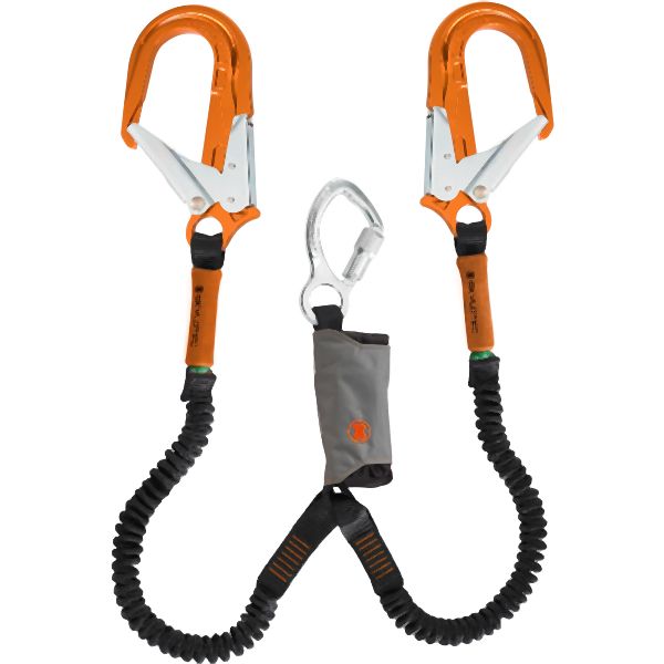 SKYSAFE PRO FLEX Steel, Double Leg with Two Orange Large Aluminum Rebar Hooks.